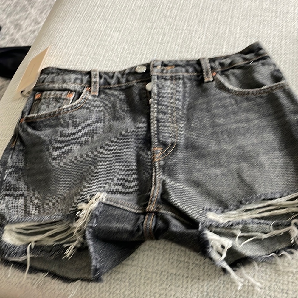 Black jean shorts size 26